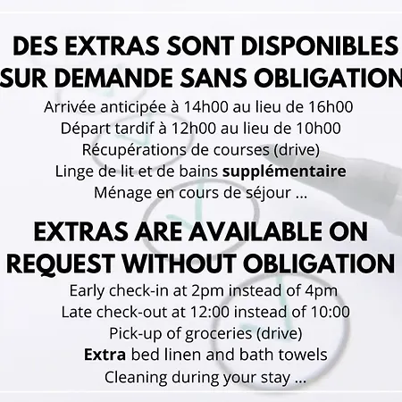 Lejlighed Le Chant Des Oiseaux-campagne-spa-parking *